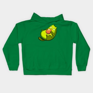 avocat cute avocado funny cat Kids Hoodie